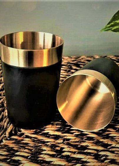 Vintage Inspired Bronze Cup Set