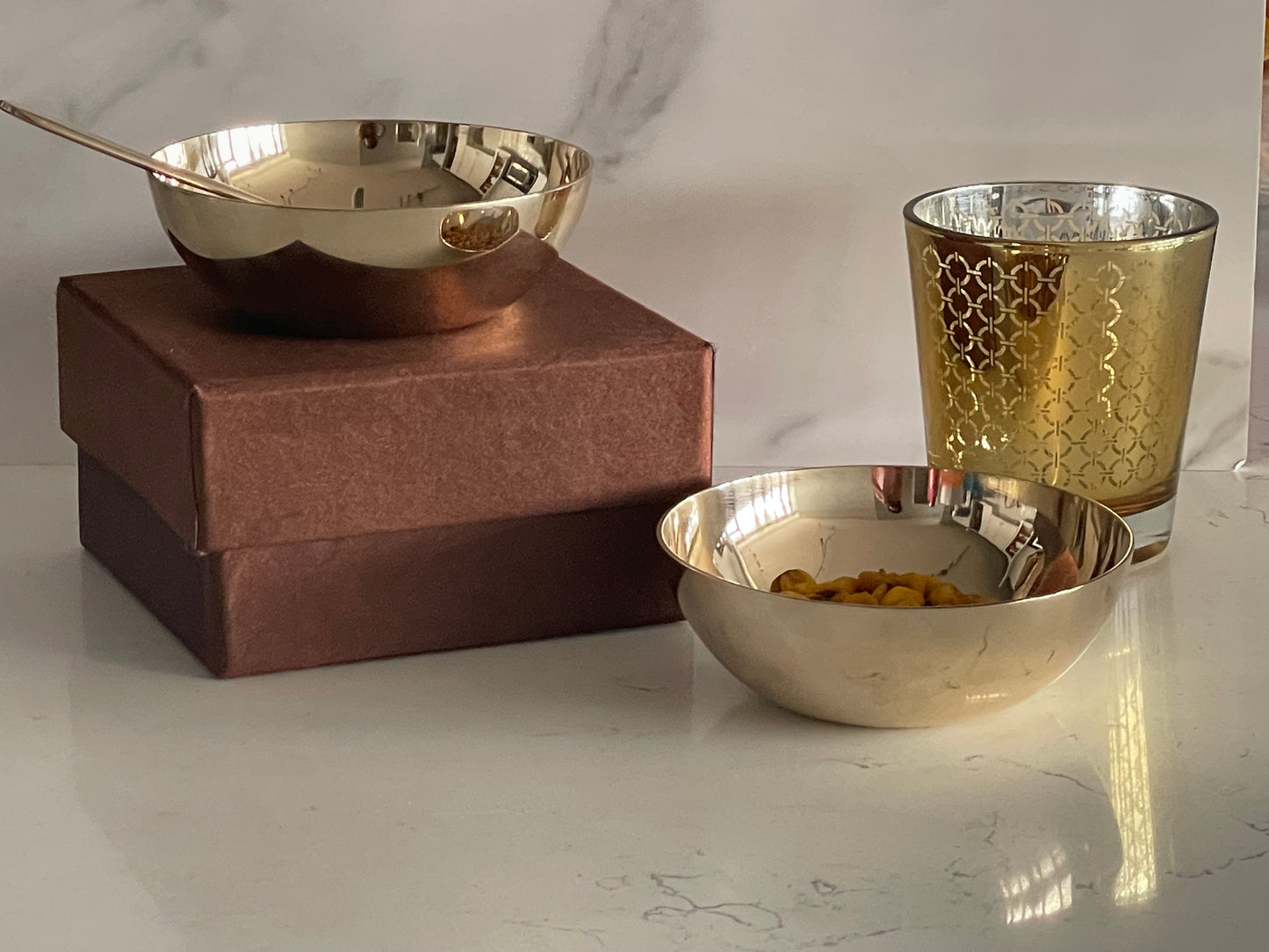 Kansa Snack Bowl Set Shiny Finish